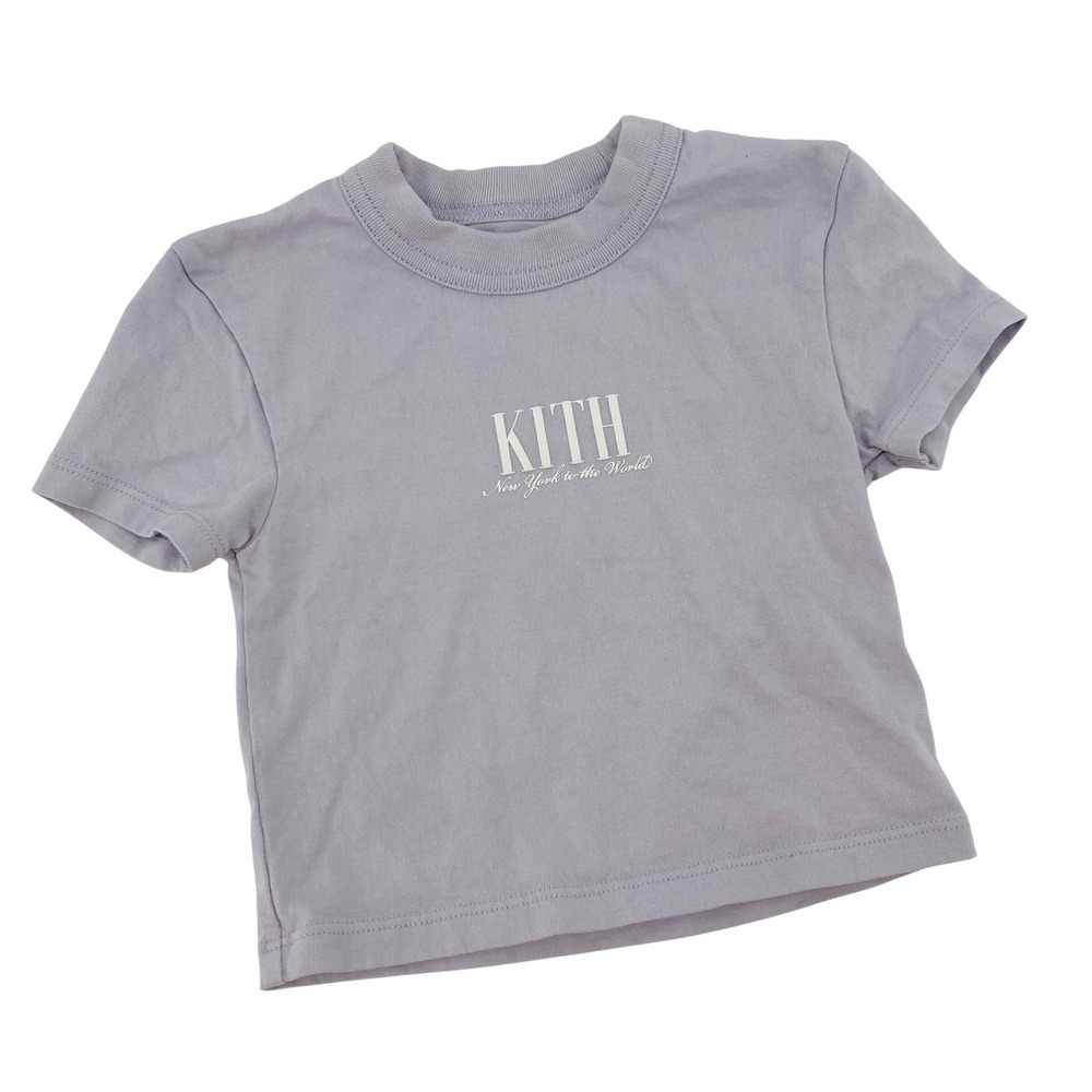 Kith T-Shirt Kids XS (4/5) Purple Short Sleeve Logo Streetwear Tee
